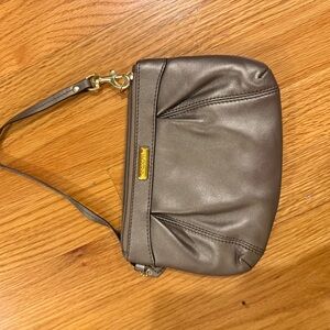 Coach Metallic Brown Wristlet Clutch